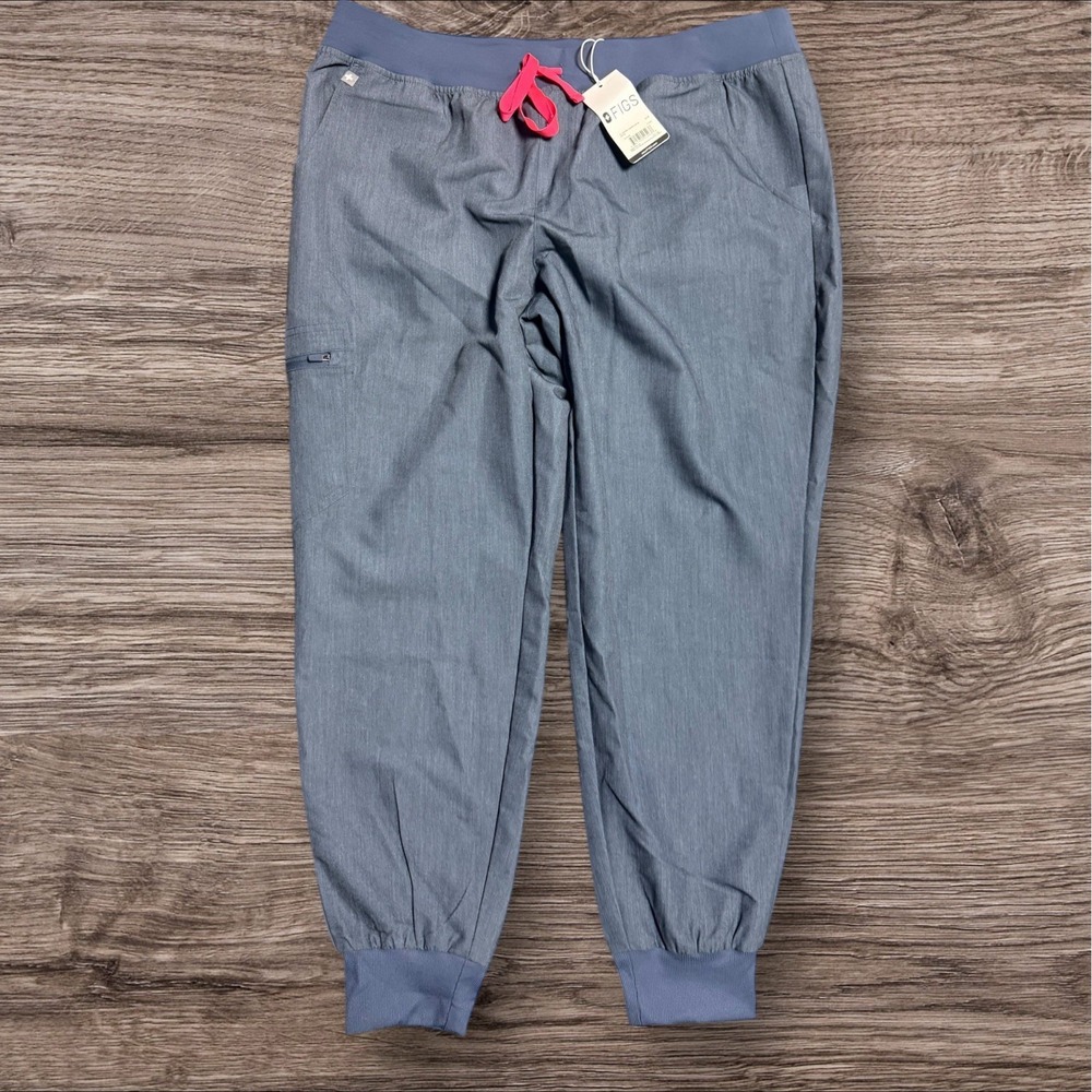 Figs Teal Blue Zamora Joggers Scrub‎ Bottoms Woman's XL Nurse Pink NWT
